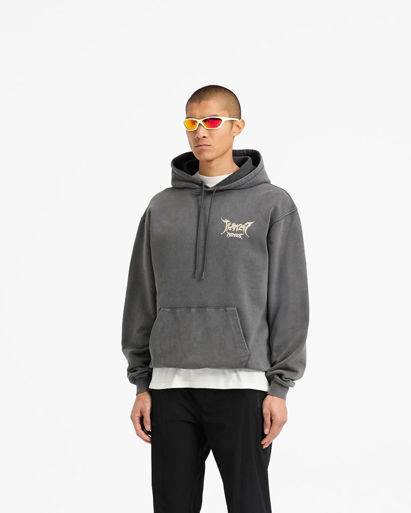 Team 247 X END Oversized Hoodie - Washed Grey