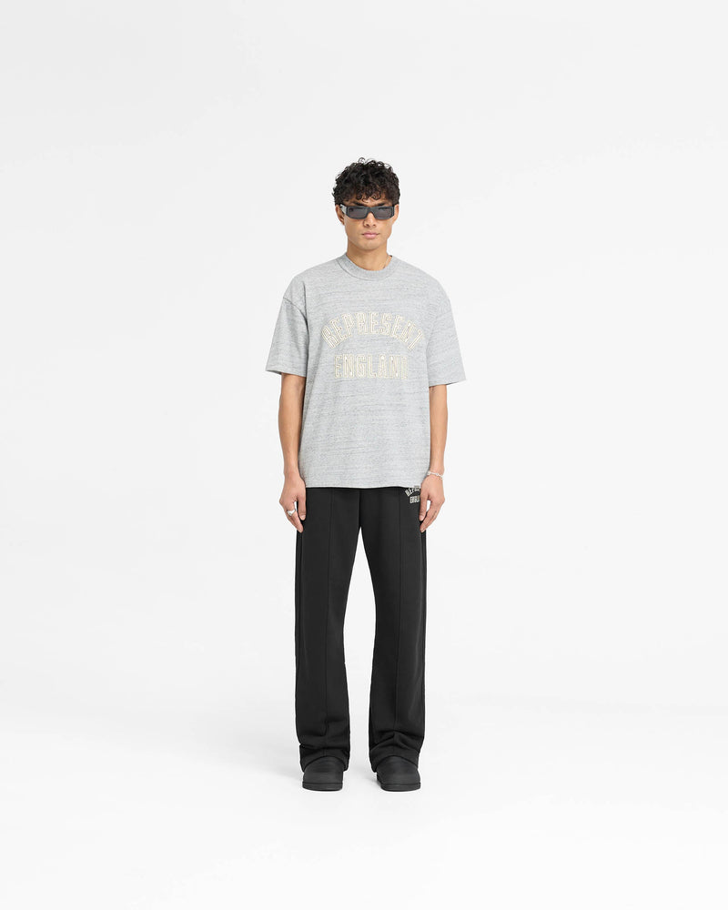 England Applique T-Shirt - Grey Marl