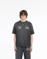 Represent X Metallica Local Crew T-Shirt - Stained Black