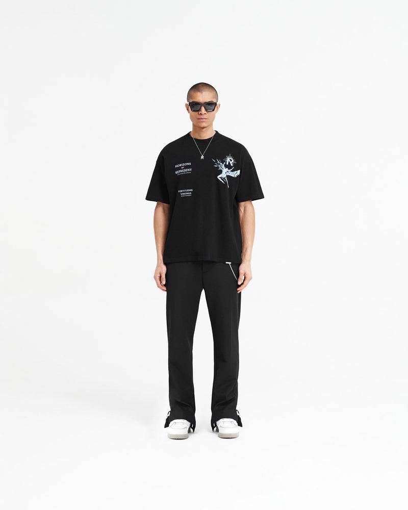 Icarus T-Shirt - Jet Black Blue
