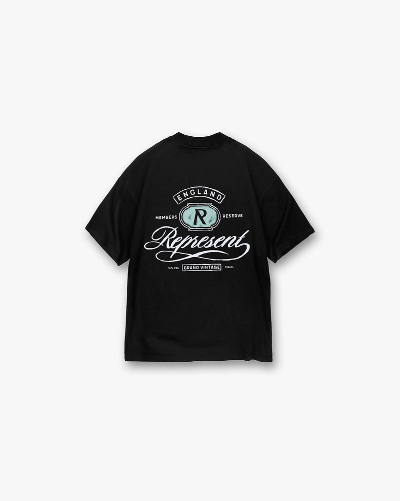 Grand Vintage Hand Drawn T-Shirt - Jet Black