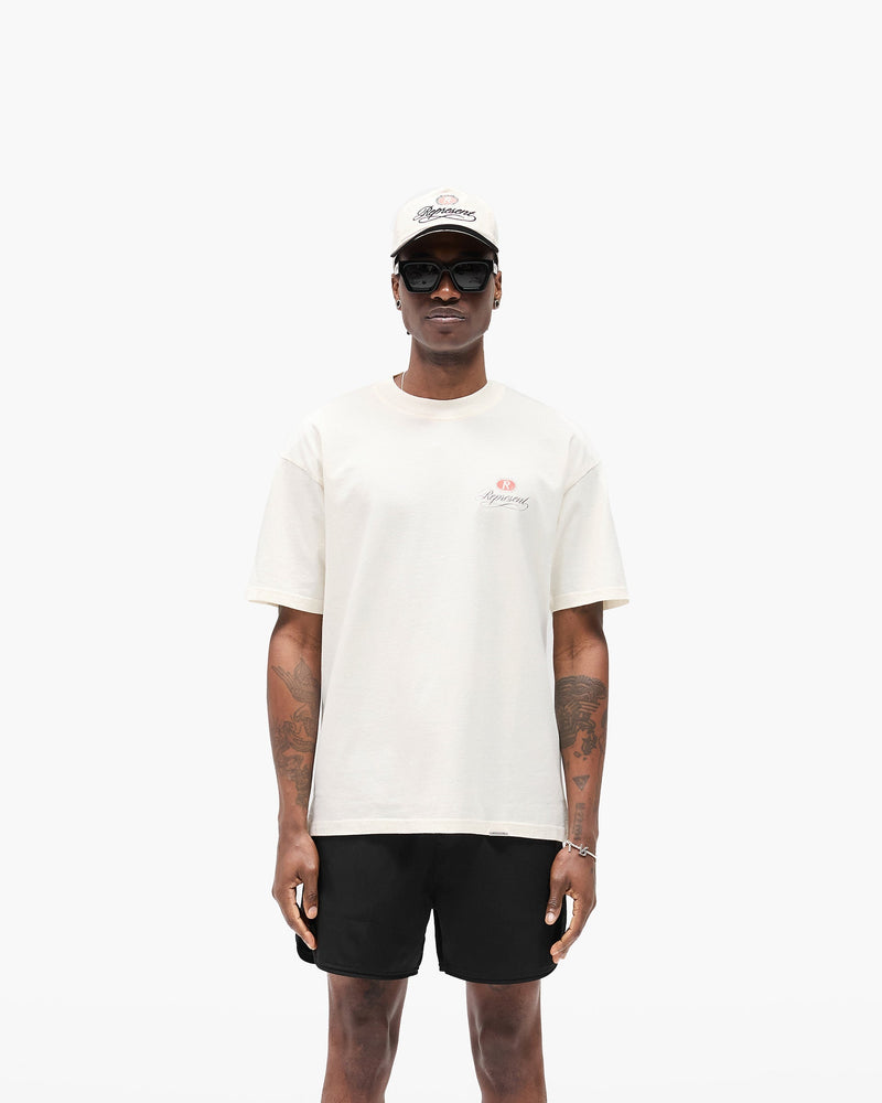 Grand Vintage Hand Drawn T-Shirt - Aged White