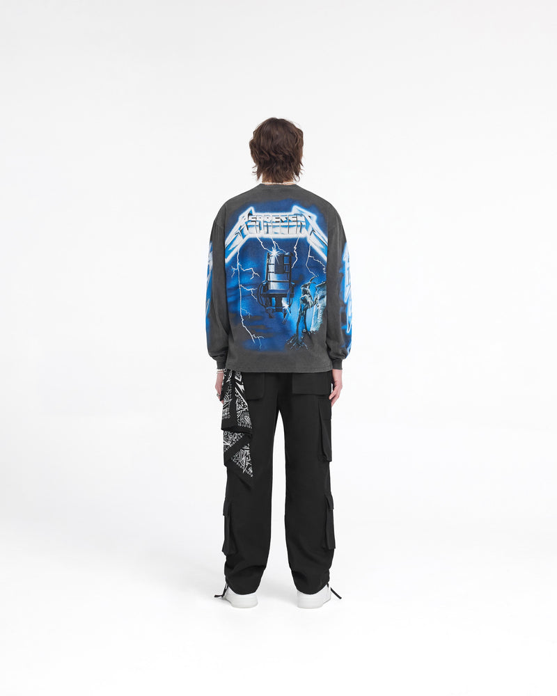 Represent X Metallica Ride The Lightning Long Sleeve T-Shirt - Vintage Grey