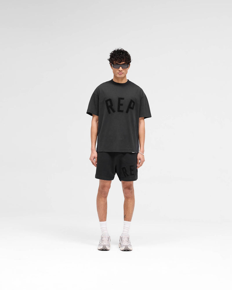 Rep Applique T-Shirt - Off Black