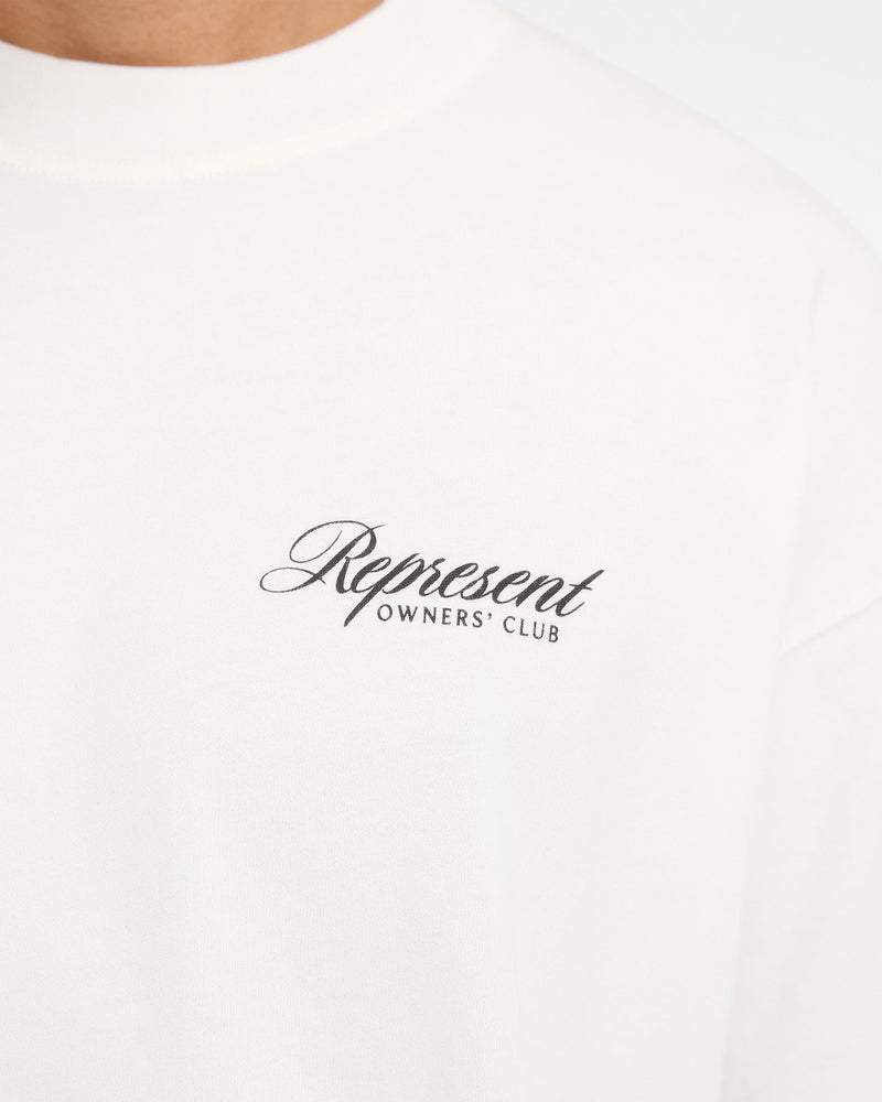 Represent X Harrods Bear Owners Club T-Shirt - Flat White